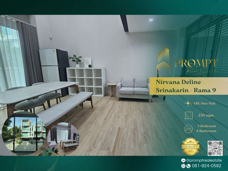Houses for rent : MN04861 - Nirvana Define Srinakarin - Rama 9