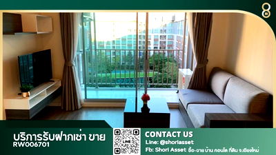 Condos for rent 700 Year Sports Arena Chiang Mai : D Condo Ping for rent, near Central Festival, north-facing room, no direct sunlight, pleasant living, convenient transportation.- RW006701