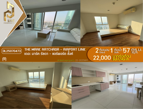 DL25070473 Condo for rent, The Mark Ratchada - Airport Link near MRT พระราม 9, ready to move in, call urgently 0656133286 LineID @655ebbvc