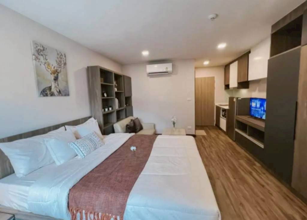 รูป ให้เช่า ซัน ซิตี้ MRTแยกไฟฉาย (Sun City) ห้องวิวสระ เครื่องใช้ไฟฟ้าครบ 【Line: Yosita828】 - รูปที่ 1/7