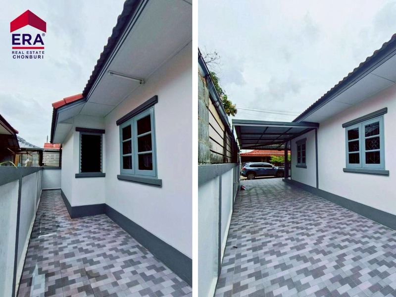 รูป บ้านเดี่ยวชั้นเดียว 42 ตร.วา หมู่บ้านสุขเจริญ 2 ศรีราชา ทำเลดี ใกล้เครือสหพัฒน์ - รูปที่ 12/13