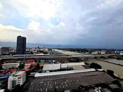 คอนโดให้เช่า : ให้เช่าคอนโด politan rive ชั้น 24 ขนาด 31 ตร.ม. วิวแม่น้ำ ครบพร้อมอยู่( 2445)