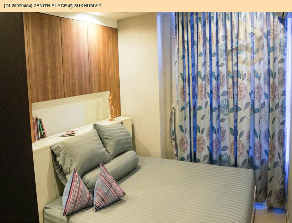 picture DL25070454 Condo for rent, Zenith Place @ Sukhumvit near BTS Phra Khanong, ready to move in, call urgently 0656133286 LineID @534wlwof - 3/9