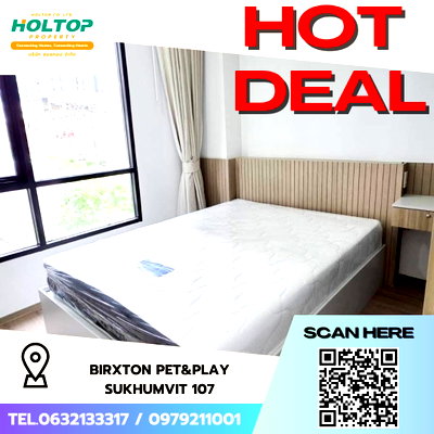คอนโดให้เช่า : #S4112 ให้เช่า BRIXTON Pet&Play Sukhumvit 107