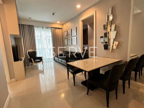 2 Beds 2 Baths Large Room Good Location Close to BTS Ratchadamri 400 m. and Lumpini Park / For Rent-Q Langsuan