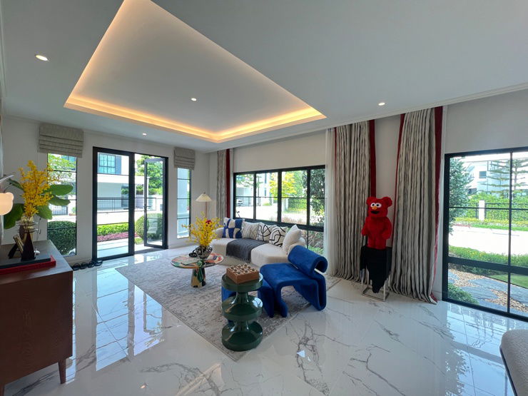 รูป ขายบ้านตัวอย่าง ตกแต่งพร้อมอยู่ แปลงมุมเป็นส่วนตัว ที่โครงการ เศรษฐสิริวัชรพล เทพรักษ์ - รูปที่ 7/15