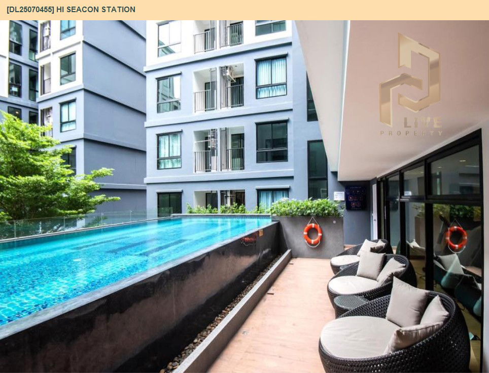 รูป DL25070455 ให้เช่าคอนโด ไฮ ซีคอน สเตชั่น (HI Seacon Station) ใกล้ BTS ปุณณวิธี พร้อมเข้าอยู่ โทรด่วน 0638692663 LineID @655ebbvc - รูปที่ 7/10