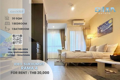 Fully Furnished @Ideo Sukhumvit Rama 4, Near Office District.