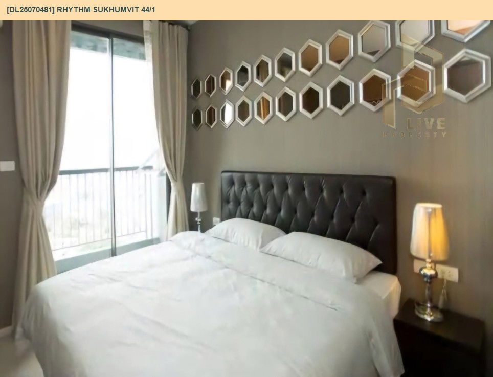 picture MDL25070481 Condo for rent, Rhythm Sukhumvit 44/1 near BTS Phra Khanong, ready to move in, call urgently 0656133286 LineID @534wlwof - 3/5