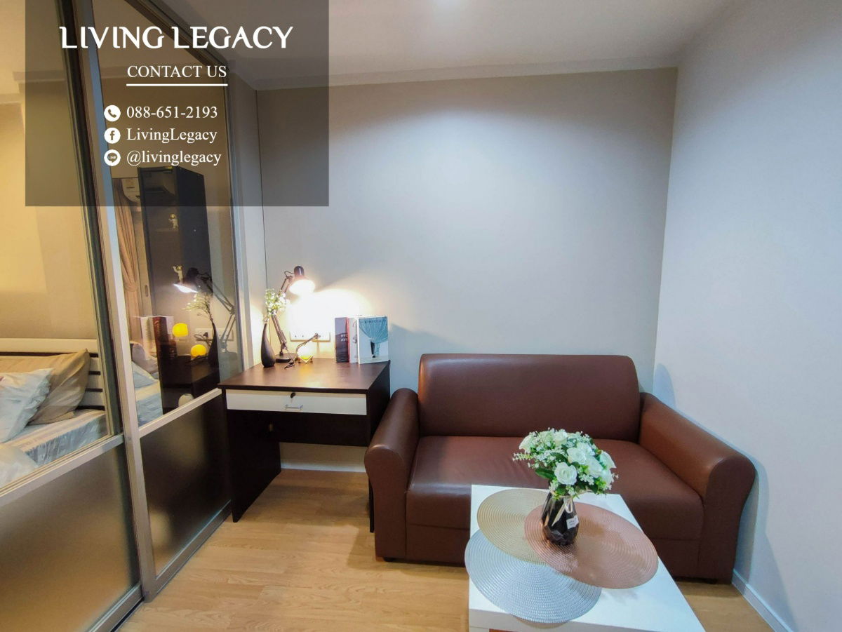 รูป SG0AMJ ให้เช่าคอนโด Lumpini Place Srinakarin - Huamark Station 26 ตร.ม. ชั้น 24 ตึก A line id : @livinglegacy - รูปที่ 8/11