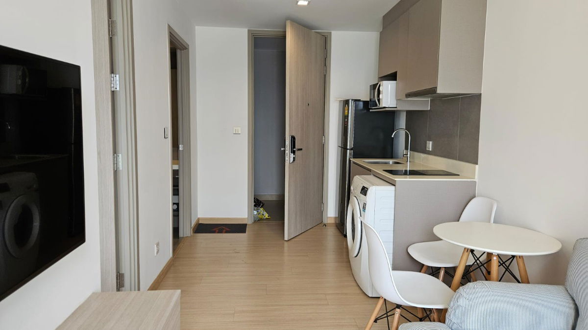 รูป 🍀ให้เช่าคอนโด Whizdom Connect Sukhumvit 101 ใกล้ BTS ปุณณวิถีห้องสวย 30 ตรม.เฟอร์ครบ มีเครื่องซักผ้า เช่าเพียง 16000- - รูปที่ 5/17