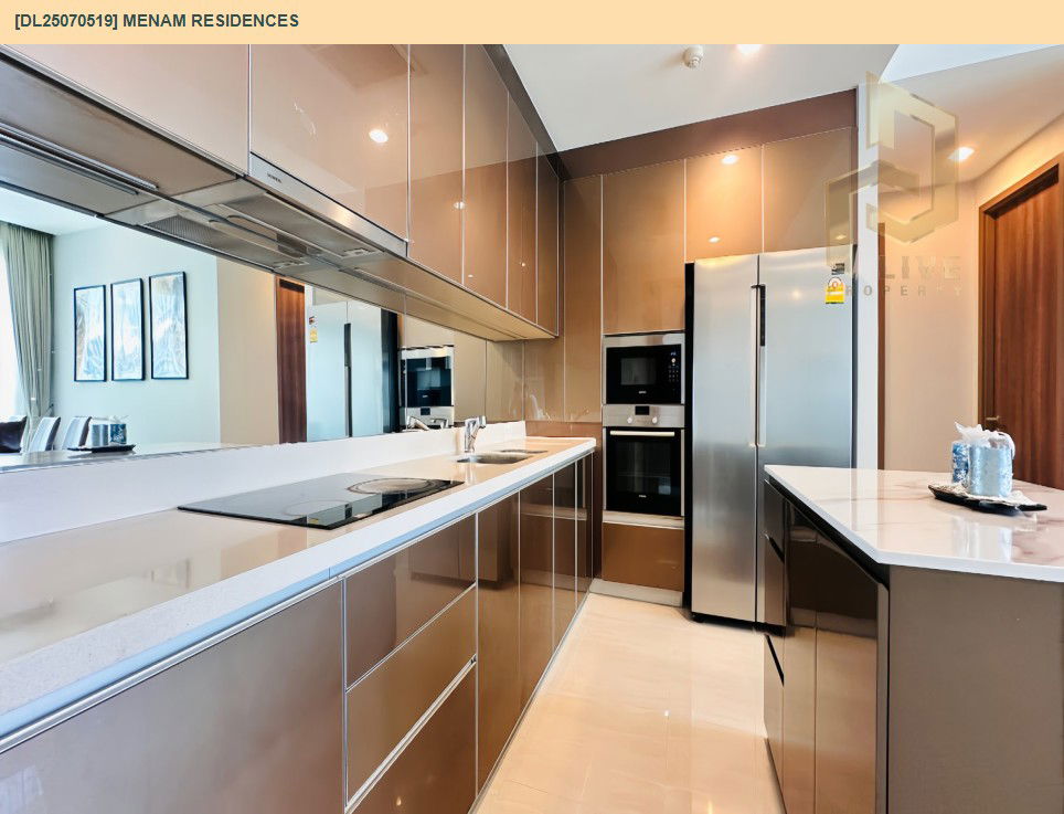 รูป MDL25070519 ให้เช่าคอนโด แม่น้ำ เรสซิเดนท์ (Menam Residences) ใกล้ BTS สะพานตากสิน พร้อมเข้าอยู่ โทรด่วน 0638692663 LineID @655ebbvc - รูปที่ 19/23