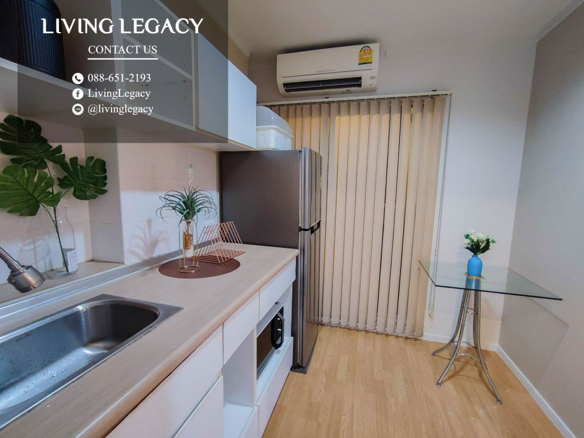 รูป SG0AMJ ให้เช่าคอนโด Lumpini Place Srinakarin - Huamark Station 26 ตร.ม. ชั้น 24 ตึก A line id : @livinglegacy - รูปที่ 9/11