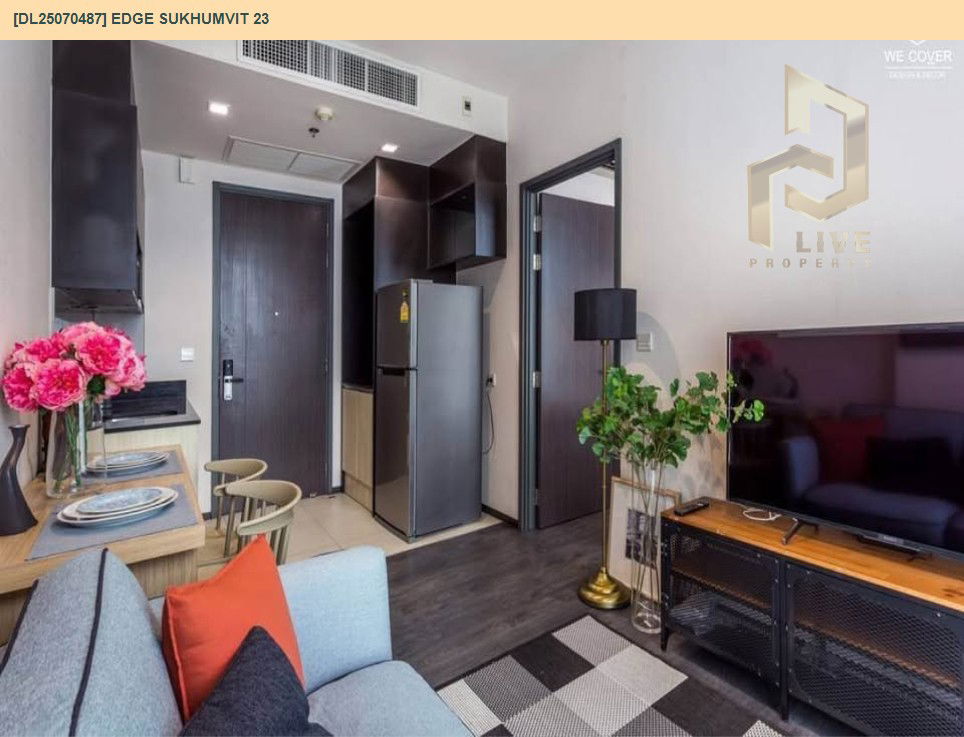picture DL25070487 Condo for rent, Edge Sukhumvit 23 near BTS Asok, ready to move in, call urgently 0656133286 LineID @655ebbvc - 13/14