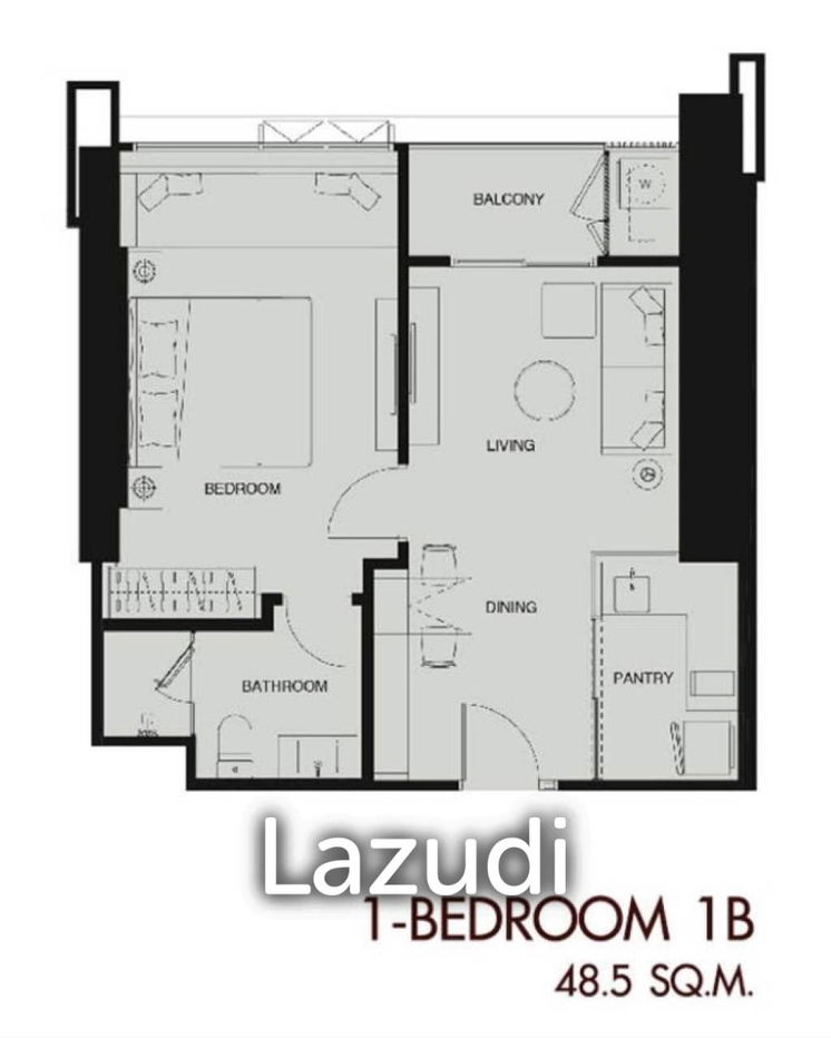 picture 1 Bed 1 Bath 46 SQ.M  Wan Vayla Na Chaophraya - 10/12