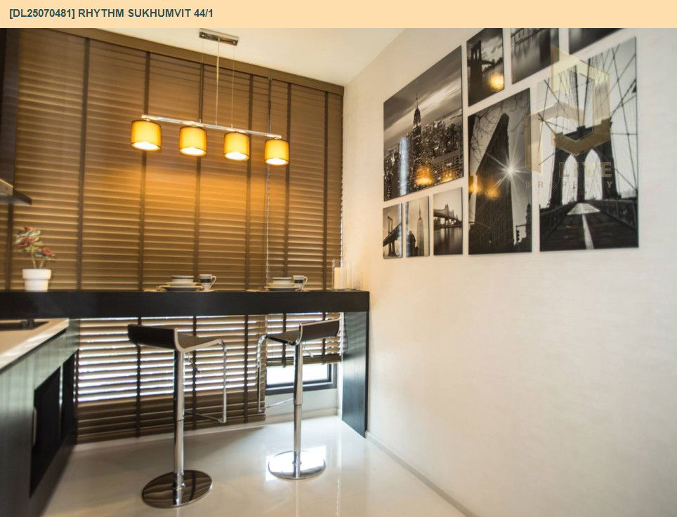 picture MDL25070481 Condo for rent, Rhythm Sukhumvit 44/1 near BTS Phra Khanong, ready to move in, call urgently 0656133286 LineID @534wlwof - 4/5