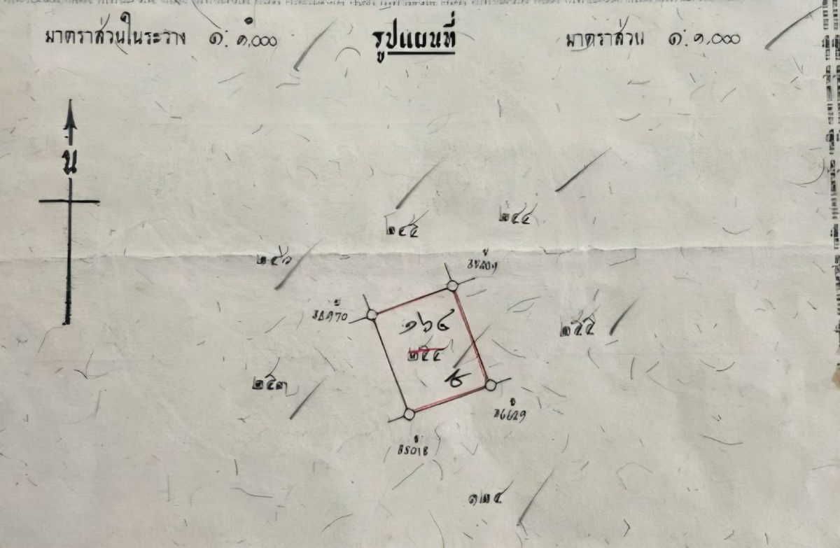picture For sale, vacant rectangular land, 101.4 sq.w., Soi Sakae Ngam 14, Intersection 17, cheap price. - 4/7