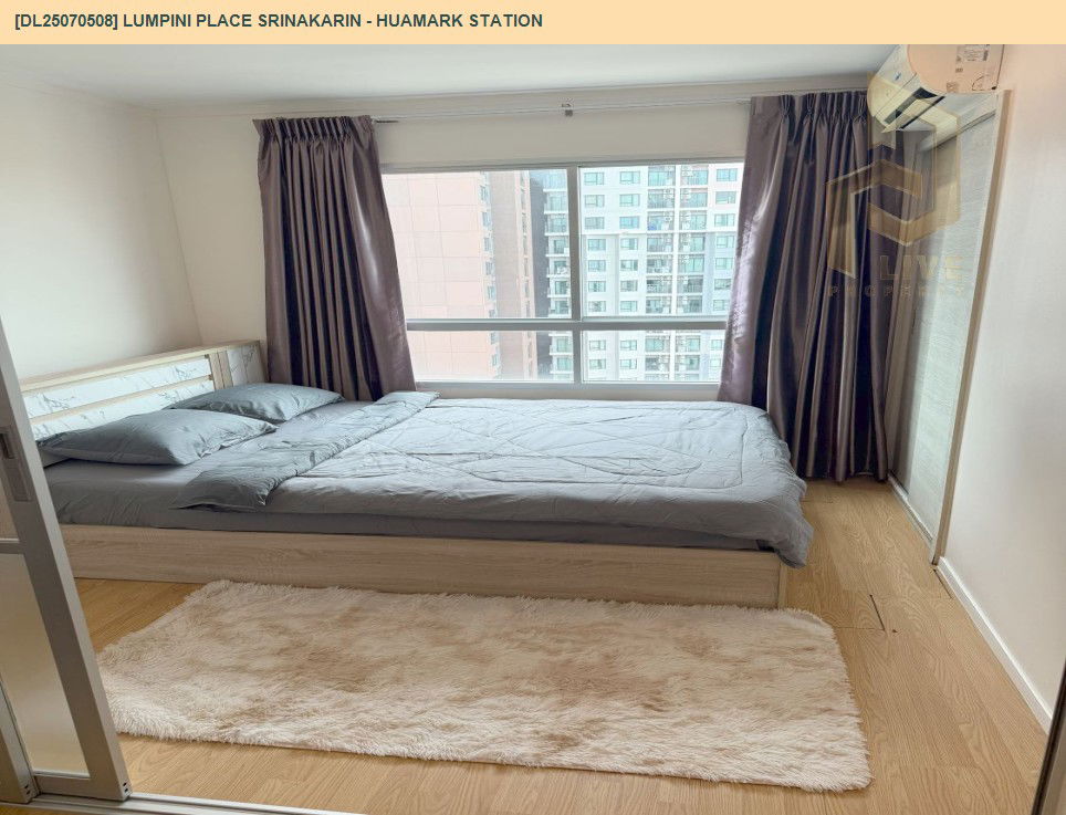 รูป DL25070508 ให้เช่าคอนโด ลุมพินี เพลส ศรีนครินทร์ - หัวหมาก สเตชัน (Lumpini Place Srinakarin - Huamark Station) ใกล้ AIRPORT RAIL LINK หัวหมาก พร้อมเข้าอยู่ โทรด่วน 0638692663 LineID @534wlwof - รูปที่ 3/19
