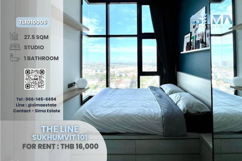 The Line Sukhumvit 101, Walk to BTS, High Floor, Fully Furnished.