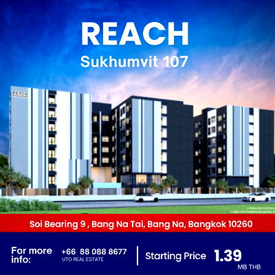 Condos for sale Soi Lasalle (Sukhumvit 105) : Reach Sukhumvit 107 – just 1.4 km from BTS Bearing FQ quota