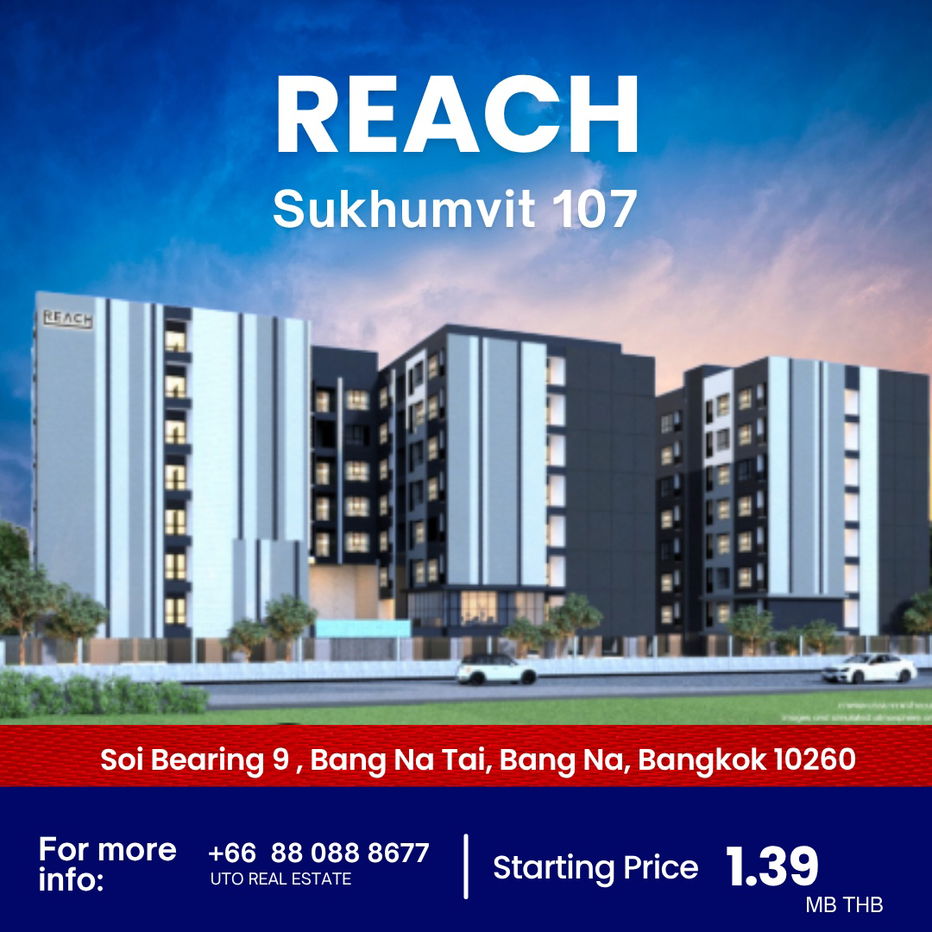 picture Reach Sukhumvit 107 – just 1.4 km from BTS Bearing FQ quota - 1/10