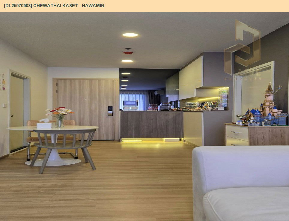 picture DL25070503 Condo for rent, Chewathai Kaset - Nawamin near -, ready to move in, call urgently 0656133286 LineID @655ebbvc - 6/10