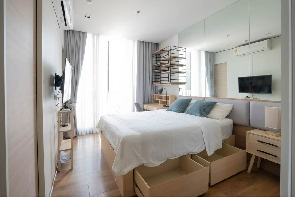 รูป ✨ ห้องพร้อมอยู่ คอนโด Park 24 ขนาด 30 ตรม 1 นอน อาคาร 2 ชั้น 7 เพียง 20000 บาท 🏡💖 - รูปที่ 4/8