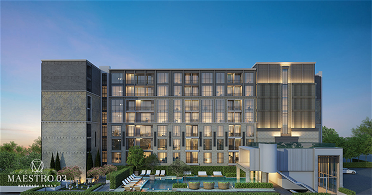 รูป สะดวกสบายกับไลฟ์สไตล์สุด Luxury มาเอสโตร 03 รัชดา – พระราม 9 - รูปที่ 7/9