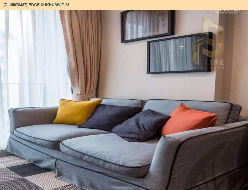 picture DL25070487 Condo for rent, Edge Sukhumvit 23 near BTS Asok, ready to move in, call urgently 0656133286 LineID @655ebbvc - 8/14