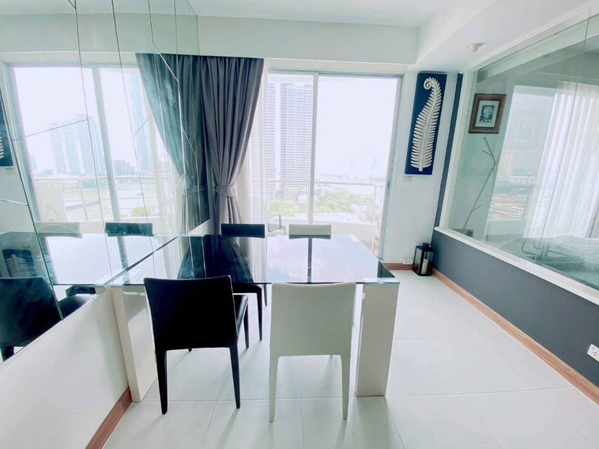 picture For rent Supalai River place 1bed, 53Sq, 17F, Jao Phraya river view 【Line: Yosita828】 - 4/9