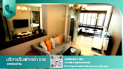 คอนโดให้เช่า : ให้เช่า คอนโด Rhythm Sukhumvit 44/1 ห้องกว้าง เฟอร์ฯครบ ตกแต่งสวยสไตล์ Modern Chic ทำเลดีสุดๆ ติด BTS พระโขนง- RW006703