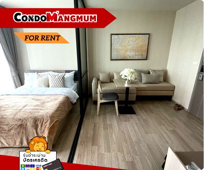 Condos for rent Bangkok : Beautiful room, good price! IDEO Mobi Sukhumvit Eastpoint near BTS Bangna, only 14,500 baht/month