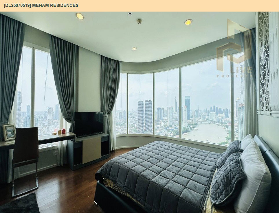 รูป MDL25070519 ให้เช่าคอนโด แม่น้ำ เรสซิเดนท์ (Menam Residences) ใกล้ BTS สะพานตากสิน พร้อมเข้าอยู่ โทรด่วน 0638692663 LineID @655ebbvc - รูปที่ 23/23