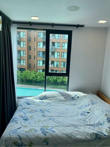 For rent Kave town colony building D floor 4 ,pool view the size is 35.10 sqm 1 bedroom 1 multipurpose room