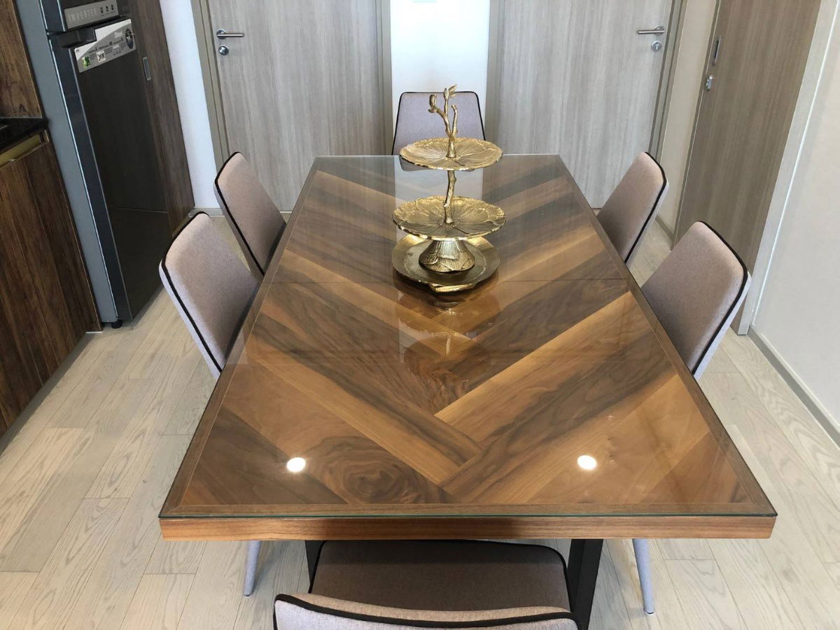 picture ♢ Nice Decoration ♢ Tower B, 30+ Floor | 2 Bedrooms, 75.45 sq.m. | Condo skywalk connect to BTS ploenchit and Central Embassy. - 7/17