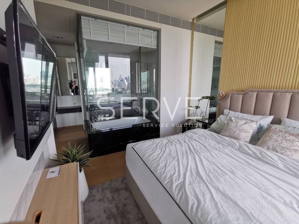 picture 1 Bed with Bathtub Nice Room Good Location MRT Lumphini 400 m. & BTS Sala Daeng 600 m. / For Rent-Saladaeng One - 5/9