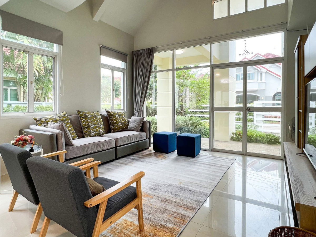 รูป 🏡 ให้เช่า บ้านเดี่ยวหลังใหญ่ 2 ชั้น โครงการบารเมษฐ์ เฉลิมพระเกียรติ 62 บรรยากาศดี ทำเลเฉลิมพระเกียรติ ร.9 - สุวรรณภูมิ - รูปที่ 5/13