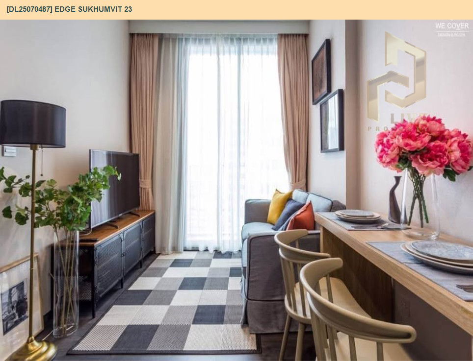 picture DL25070487 Condo for rent, Edge Sukhumvit 23 near BTS Asok, ready to move in, call urgently 0656133286 LineID @655ebbvc - 5/14