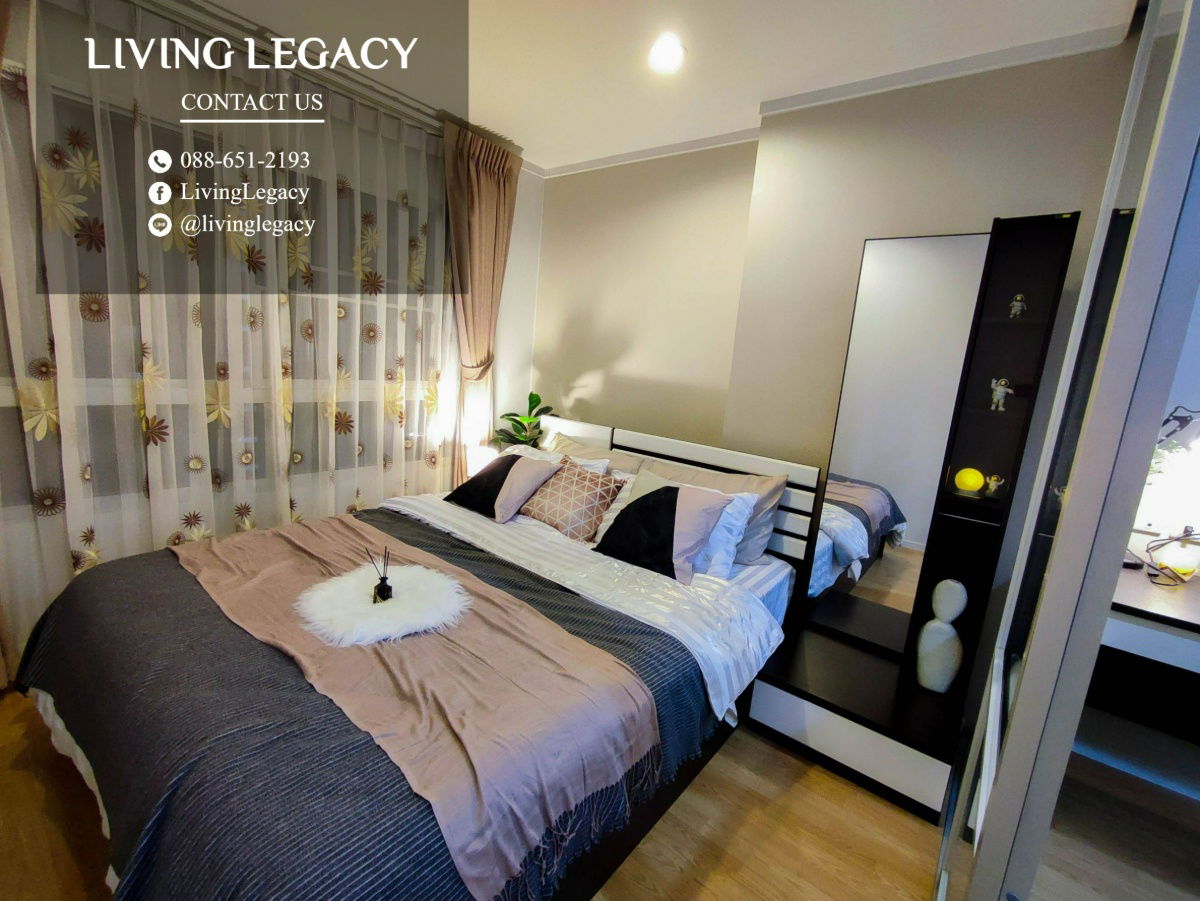 รูป SG0AMJ ให้เช่าคอนโด Lumpini Place Srinakarin - Huamark Station 26 ตร.ม. ชั้น 24 ตึก A line id : @livinglegacy - รูปที่ 3/11