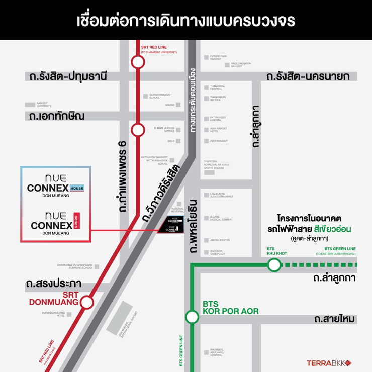 รูป [ให้เช่า] คอนโด Nue Connex Don Mueang (นิว คอนเน็กซ์ ดอนเมือง) ใกล้สนามบินดอนเมือง ใกล้รถไฟฟ้าสายสีเขียวและสีแดง - รูปที่ 9/9