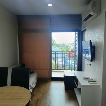 Condo for rent: Nawathara Residence Kaset Nawamin, room size 32.72 sqm., rental price 9,500 baht. Interested, call 0894282491, Line ID: jeabmona