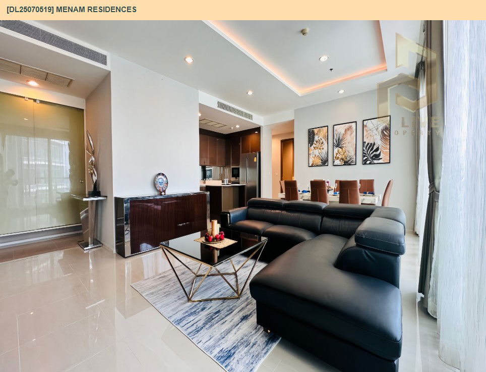 รูป DL25070519 ให้เช่าคอนโด แม่น้ำ เรสซิเดนท์ (Menam Residences) ใกล้ BTS สะพานตากสิน พร้อมเข้าอยู่ โทรด่วน 0638692663 LineID @655ebbvc - รูปที่ 6/23