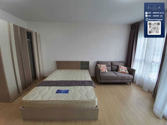 picture 💙For rent Supalai Veranda Rama 9, beautiful room, pool view, MRT Rama 9💙 Call 062-2962295 Ni// Line id : @enrichagent - 3/8