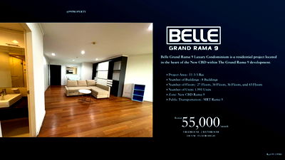 Condos for rent Rama 9 : For rent Belle Rama 9 Ready to move in
