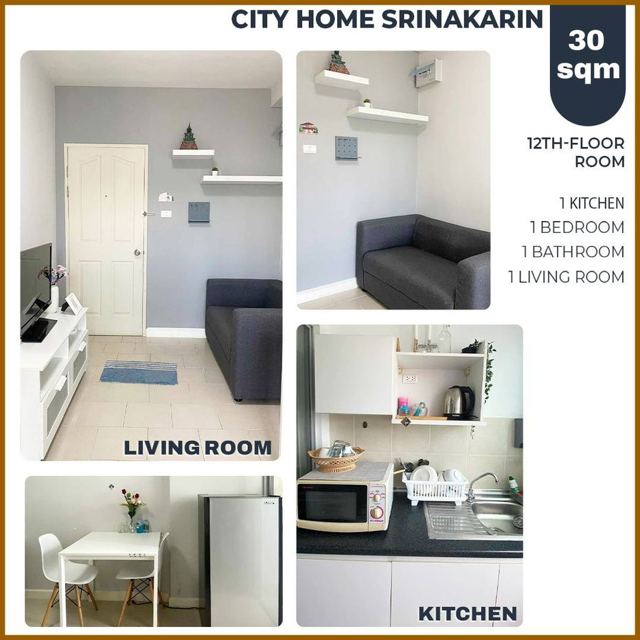 รูป ✨ มีเครื่องซักผ้า คอนโด City Home ศรีนครินทร์ 1 นอน 30 ตรม ขั้น 6 ตึก 5 เพียง 6500 บาท 🏡💖 - รูปที่ 3/3