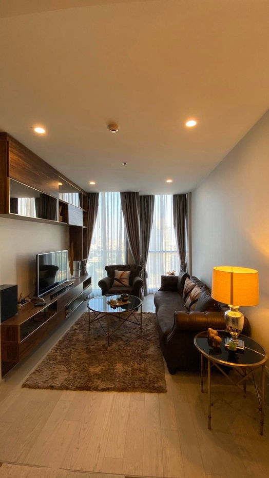 picture ♢ Nice Decoration ♢ Tower B, 30+ Floor | 2 Bedrooms, 75.45 sq.m. | Condo skywalk connect to BTS ploenchit and Central Embassy. - 1/17