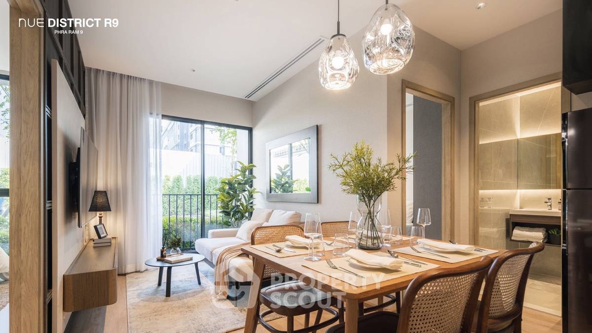 picture 2-BR Condo at Nue District R9 near MRT Phra Ram 9 (ID 2111321) - 1/6
