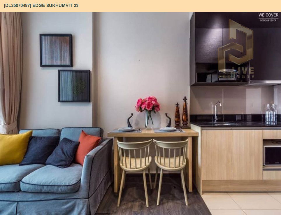 picture DL25070487 Condo for rent, Edge Sukhumvit 23 near BTS Asok, ready to move in, call urgently 0656133286 LineID @655ebbvc - 11/14