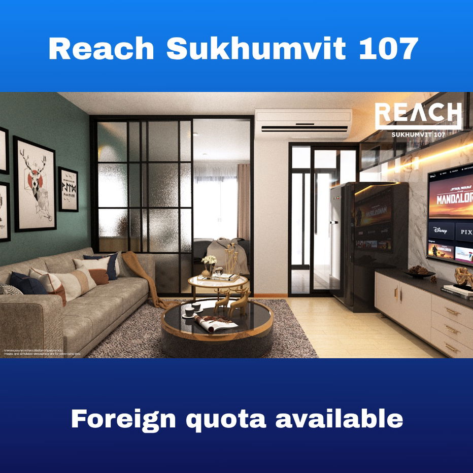 picture Reach Sukhumvit 107 – just 1.4 km from BTS Bearing FQ quota - 8/10
