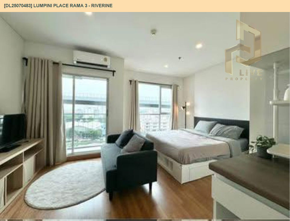 picture DL25070483 Condo for rent, Lumpini Place Rama 3 - Riverine near -, ready to move in, call urgently 0656133286 LineID @655ebbvc - 3/10
